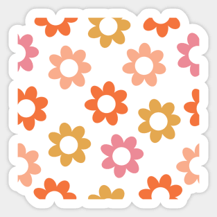 Retro Flower Sticker